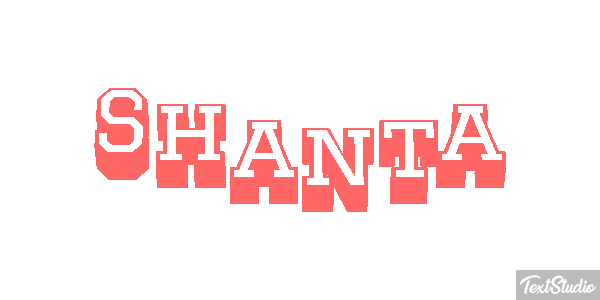 Shanta Text effect