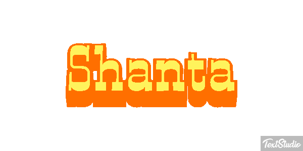 Shanta Text effect