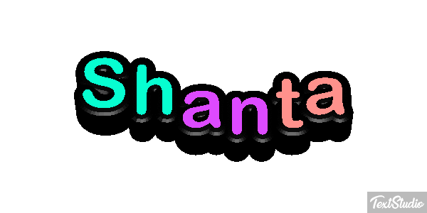 Shanta Text effect
