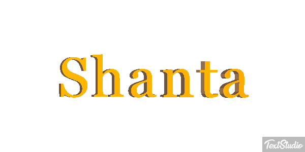 Shanta Text effect