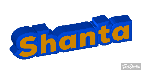 Shanta Text effect