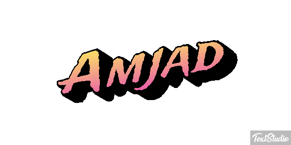 Amjad Text effect