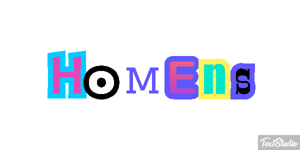 Homens Efecto de texto