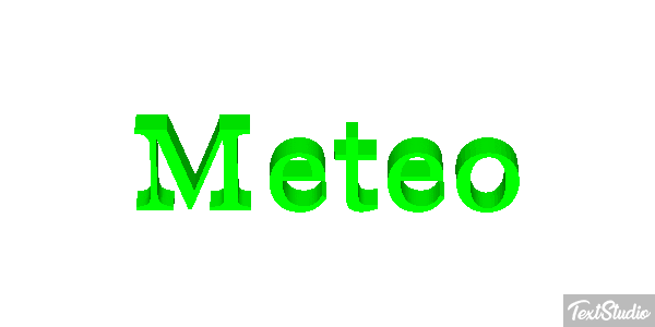 Meteo Effetto testo