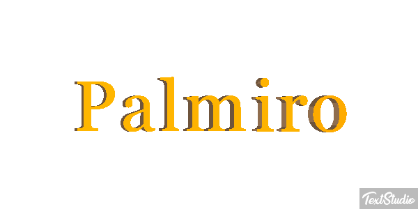 Palmiro Effetto testo