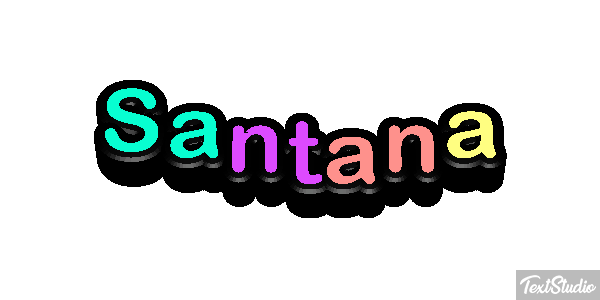 Santana Text effect