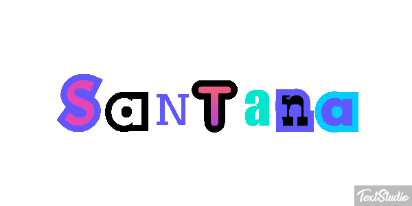 Santana Text effect