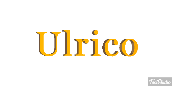 Ulrico Текстовый эффект