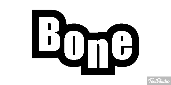 Bone Efekt tekstowy