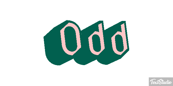 Odd Texteffekt