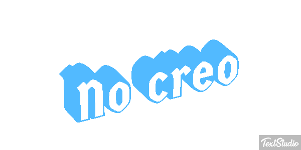No creo Effet de texte