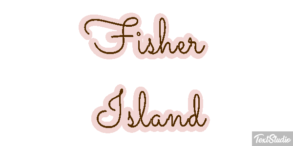 Fisher Island Efekt tekstowy