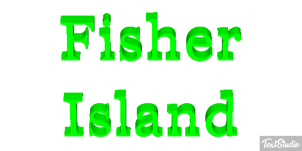 Fisher Island Efekt tekstowy