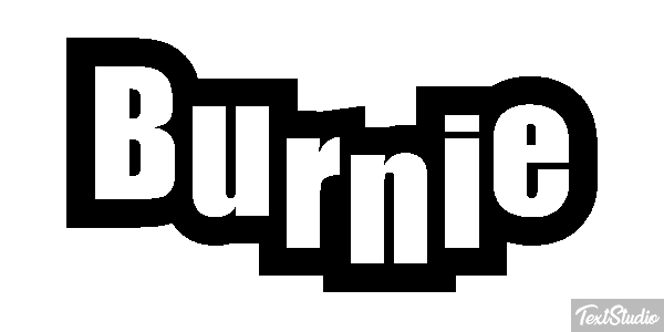 Burnie Text effect
