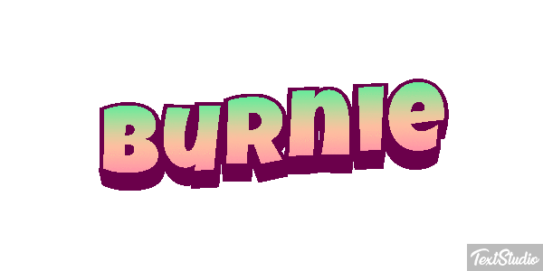 Burnie Text effect