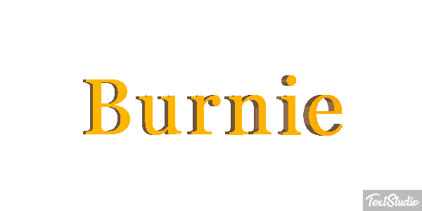 Burnie Text effect