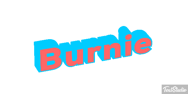 Burnie Text effect