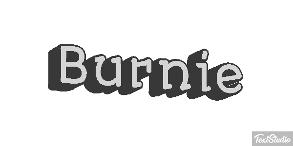 Burnie Text effect