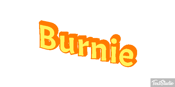 Burnie Text effect