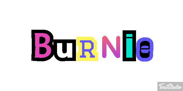 Burnie Text effect