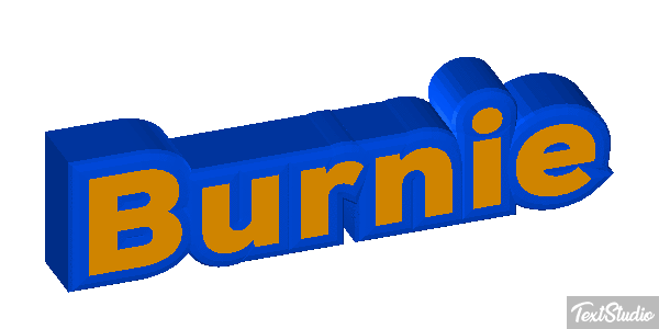 Burnie Text effect