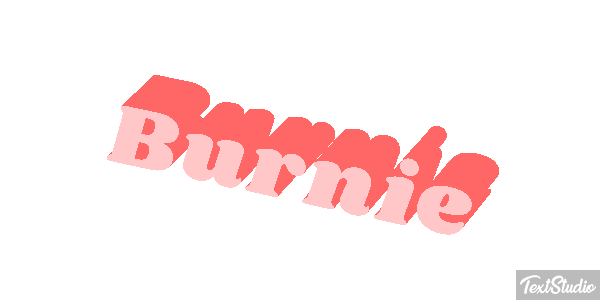 Burnie Text effect