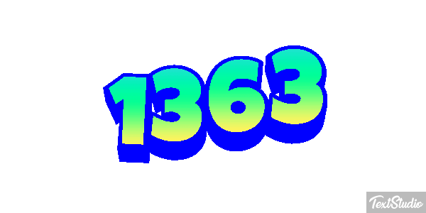 1363 Text effect