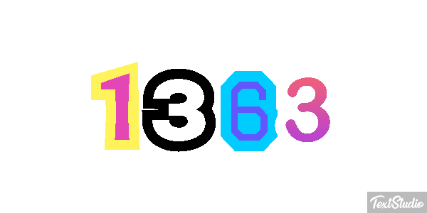 1363 Text effect