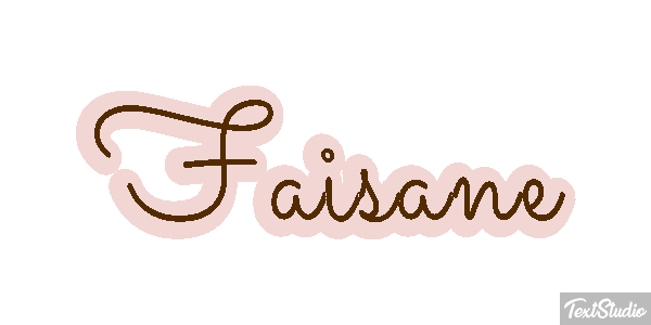 Faisane Texteffekt