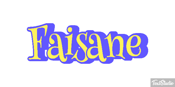 Faisane Texteffekt