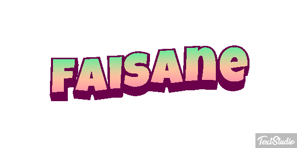 Faisane Texteffekt
