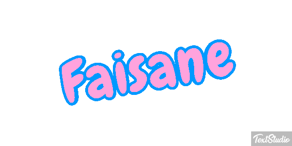 Faisane Texteffekt