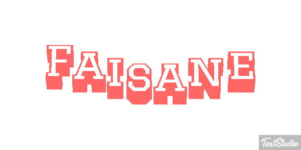 Faisane Texteffekt