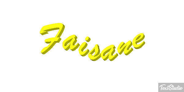 Faisane Texteffekt