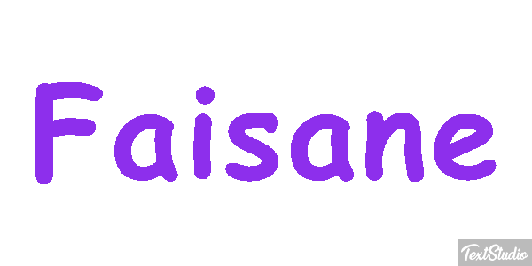 Faisane Texteffekt