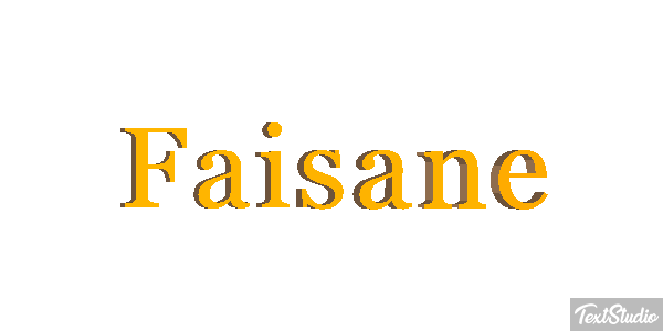 Faisane Texteffekt