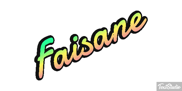Faisane Texteffekt