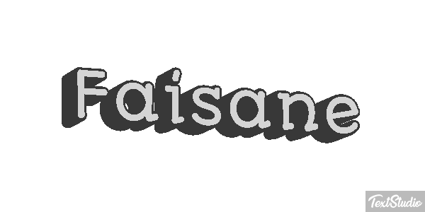 Faisane Texteffekt