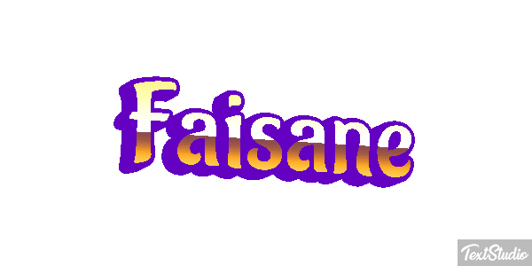 Faisane Texteffekt