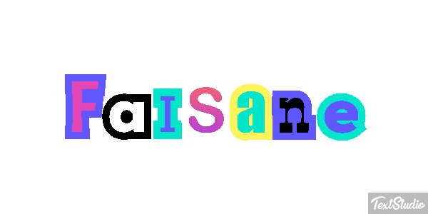 Faisane Texteffekt