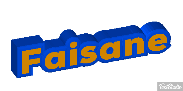 Faisane Texteffekt