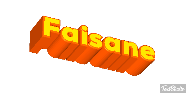 Faisane Texteffekt