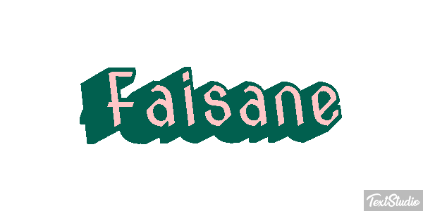 Faisane Texteffekt