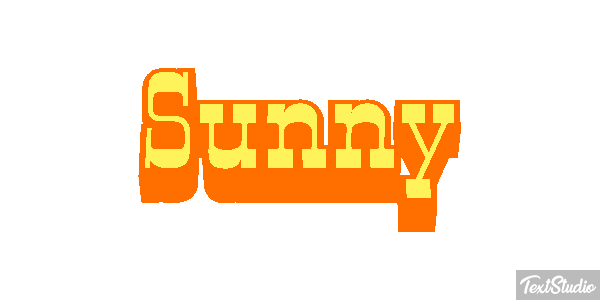 Sunny Texteffekt