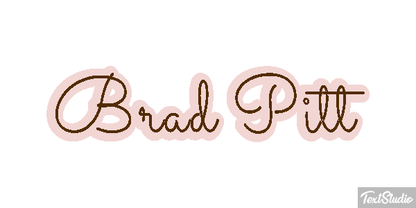 Brad Pitt Efeito do texto