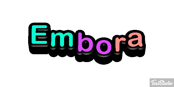 Embora Efeito do texto