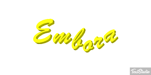Embora Efeito do texto