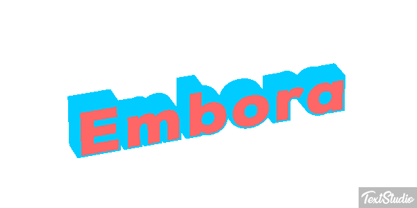 Embora Efeito do texto