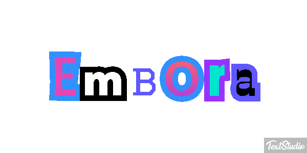 Embora Efeito do texto