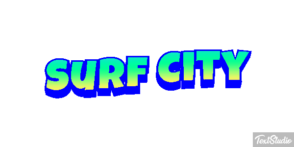 Surf City Efekt tekstowy